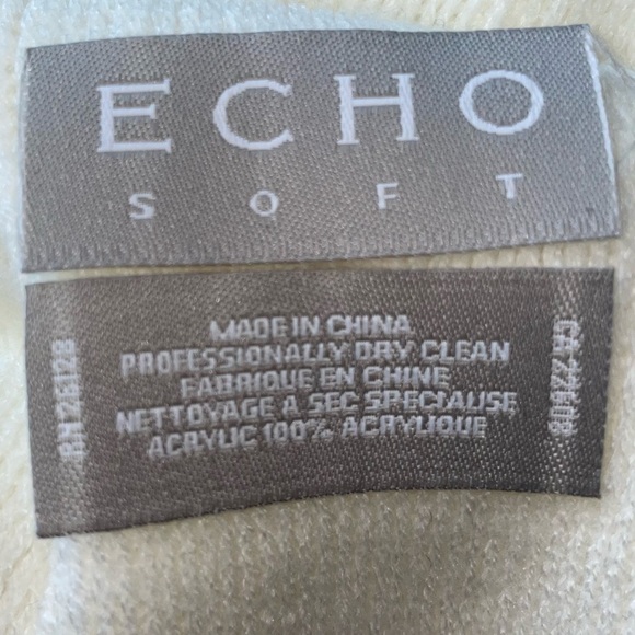 Echo Soft Beanie Knit Cozy Fold Up Skull Cap Pull On Hat Head Cover Fuzzy - Picture 2 of 6